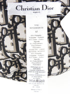 Dior Black Nylon and Oblique Monogram Jacquard Canvas Reversible Bucket Hat Full Set
