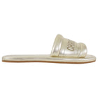 Christian Dior Every D Metallic Leather Sandals Light Gold - 36