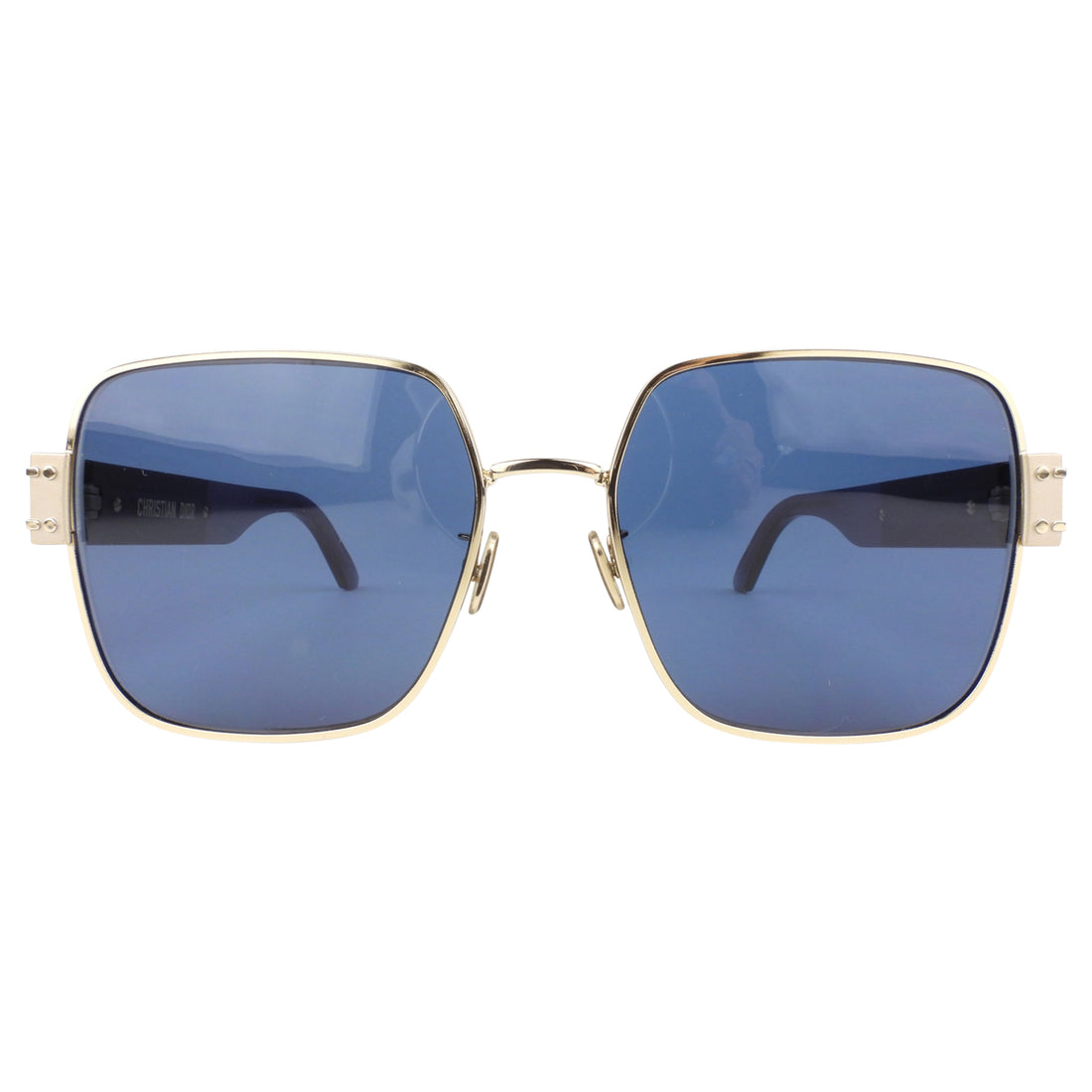 Dior Blue and Gold Tone Square Signature S4U Sunglasses – I MISS YOU ...