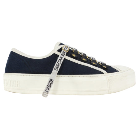 Dior Walk'n'Dior Platform Navy Canvas Sneaker  - 36