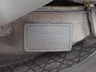 Christian Dior Mini Cannage Quilted Pearly Dove Grey Lady Dior Bag