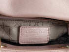 Christian Dior Mini Cannage Quilted Pearly Pale Nude Pink Lady Dior Bag