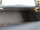 Dior Medium Putty Grey Mini Cannage Quilted Lady Dior Bag