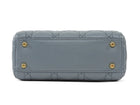 Dior Medium Putty Grey Mini Cannage Quilted Lady Dior Bag