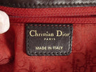 Christian Dior Brown Vintage Cannage Quilted Leather Flap Shoulder Hobo Bag