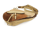 Christian Dior Brown x Galliano Vintage 2002 Suede Pony Hide Large Saddle Bag