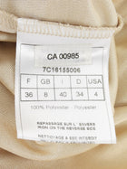 Christian Dior Gold Vintage Lurex Jersey Pleat Tank Top - FR 36 / 4