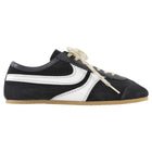 Dries van Noten Black White Suede and Buffed Leather Low Top Sneakers - 36.5