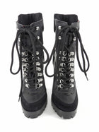 DSQUARED2 Black Canada Hiking Heeled Ankle Boots - 37
