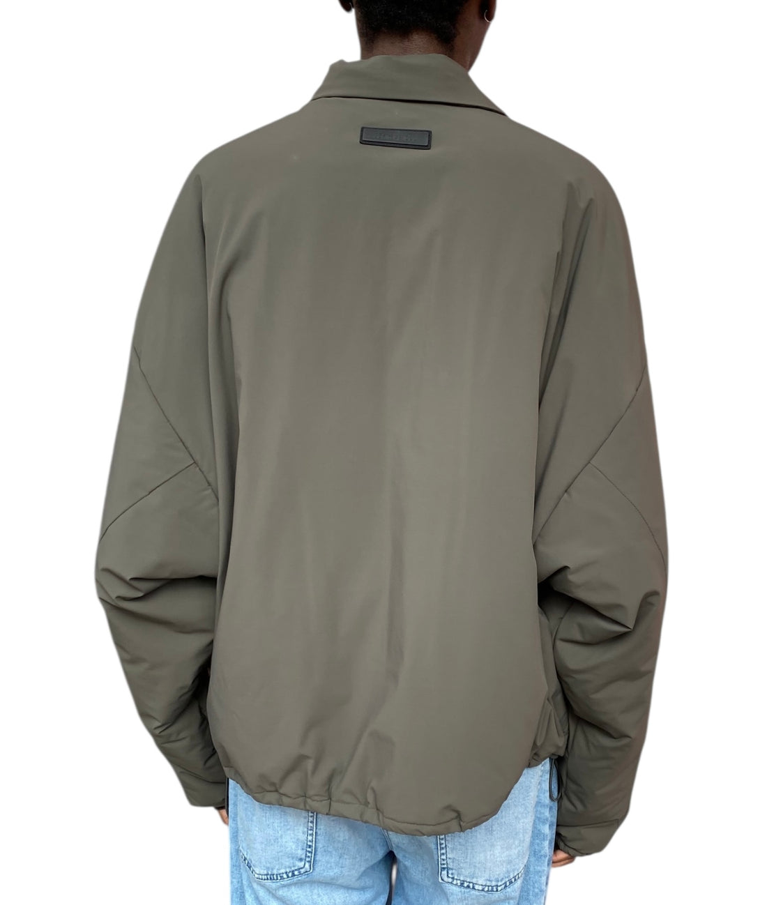 Fear Of God Essentials Green Bomber Jacket - M