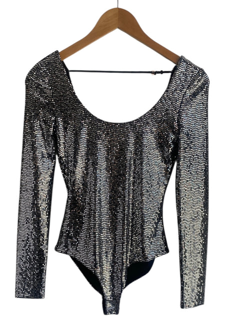 Gucci Silver Sequin Bodysuit - XXS