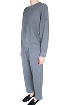 Brunello Cucinelli Silver Cotton Lamé 2-Piece Sweatsuit - S