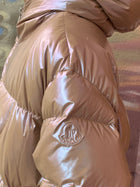 Moncler Pink Glossed Frasne Puffer Jacket - 3 / L / US 10-12