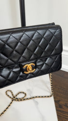 Chanel Small Black Quilted Leather Crossing Times Crossbody Bag