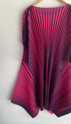 Issey Miyake Pleats Please Pink and Purple Pleated Dress