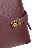 Ferragamo Dark Baloro Large Hug Bag