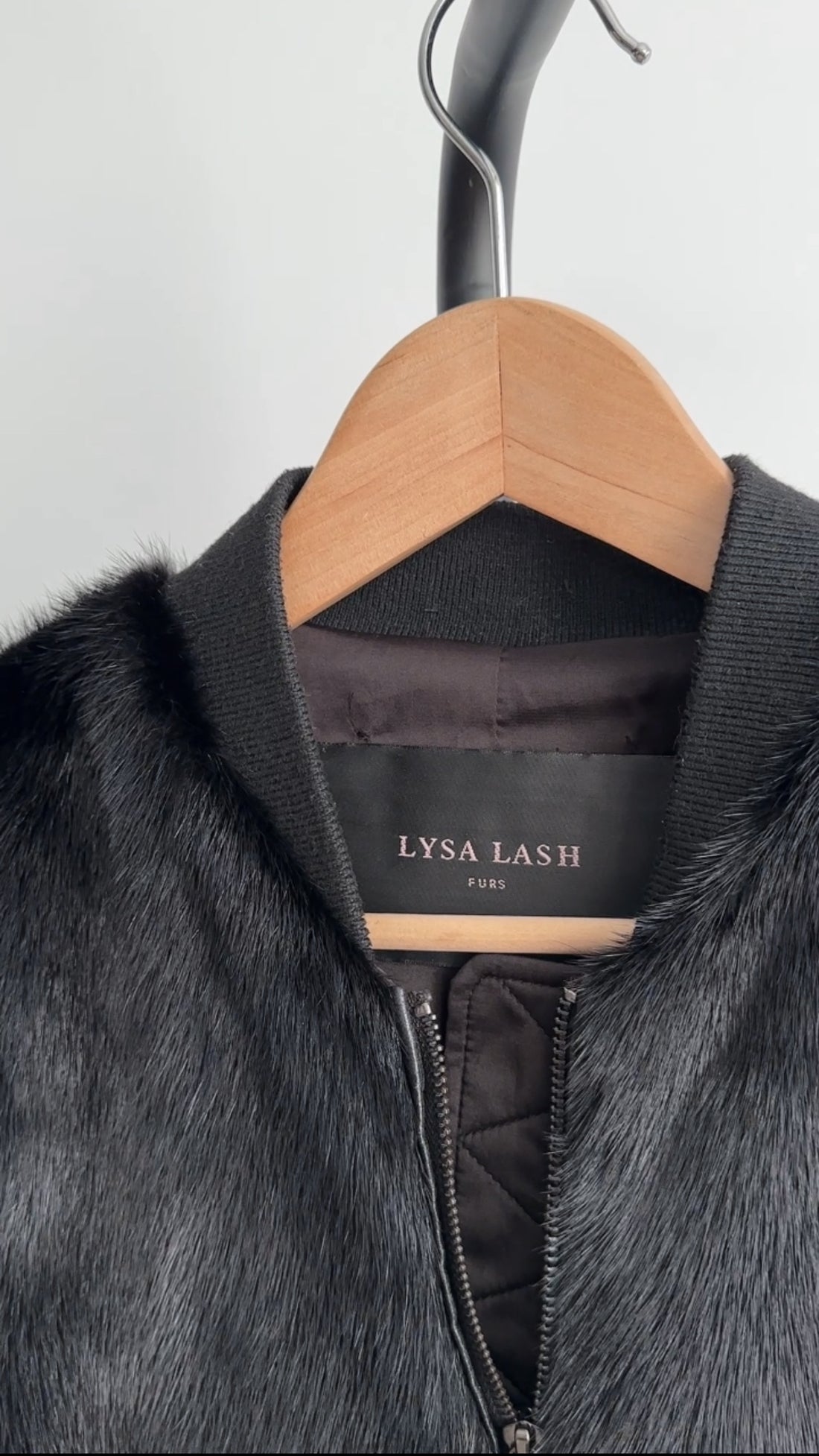 Lysa Lash Dark Espresso Brown Mink Fur Bomber Jacket - 40 / 4