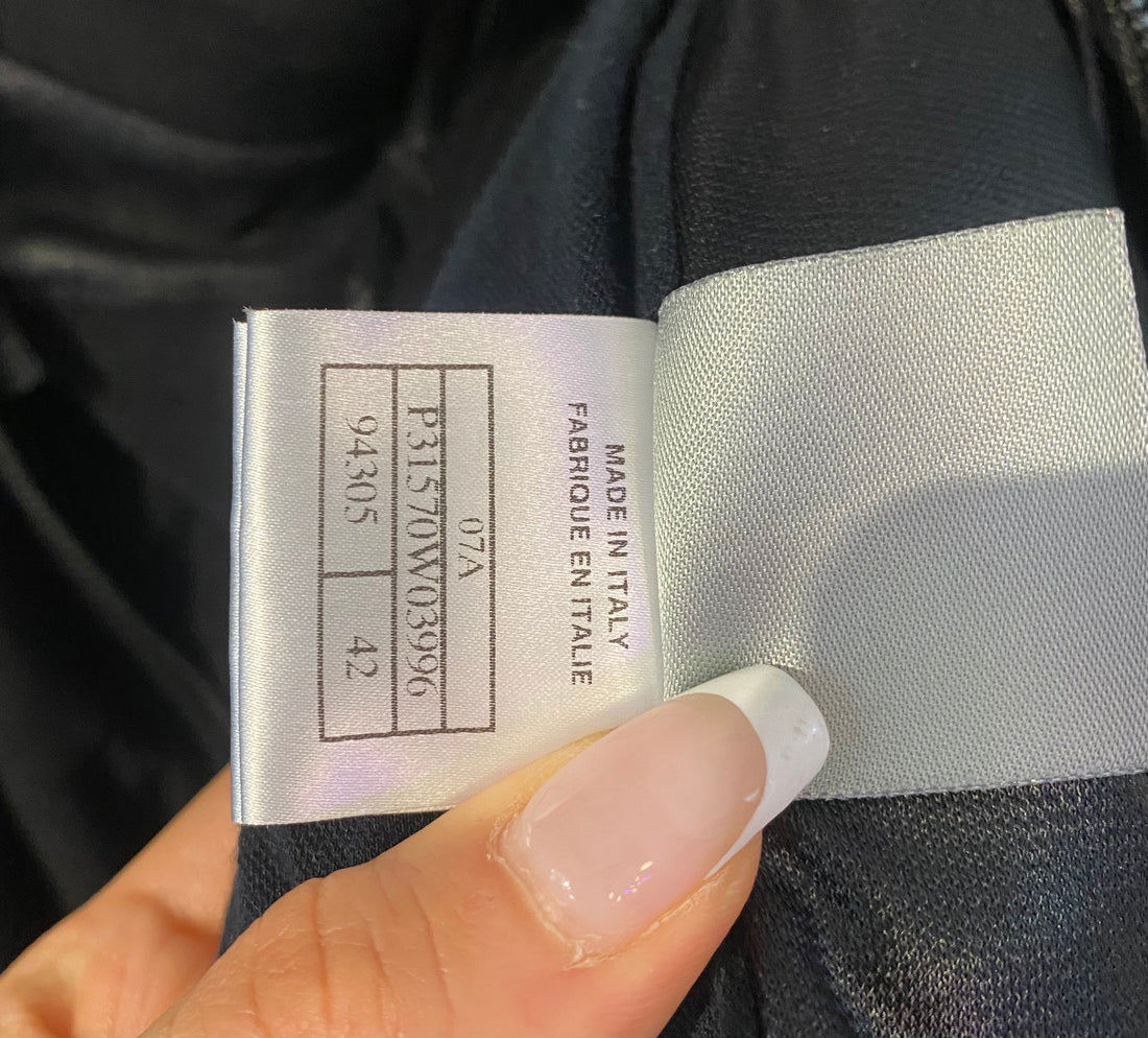 Chanel 07A Black Terry Tracksuit - 42
