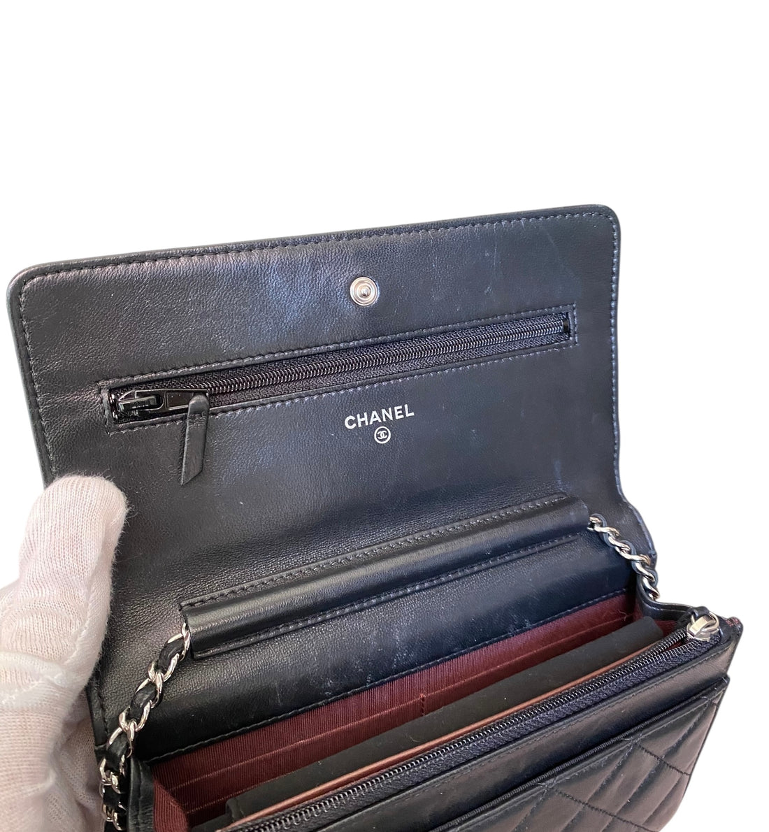 Chanel Black 2019 Classic Leather CC WOC