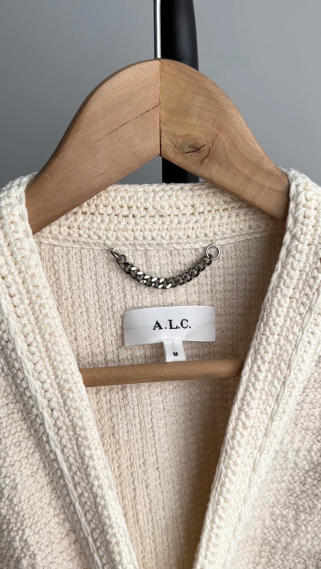 ALC Ivory Boucle Knit Peyton Sweater Jacket - M (6/8)