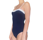 Gucci Navy Logo One-Piece Swimsuit - M