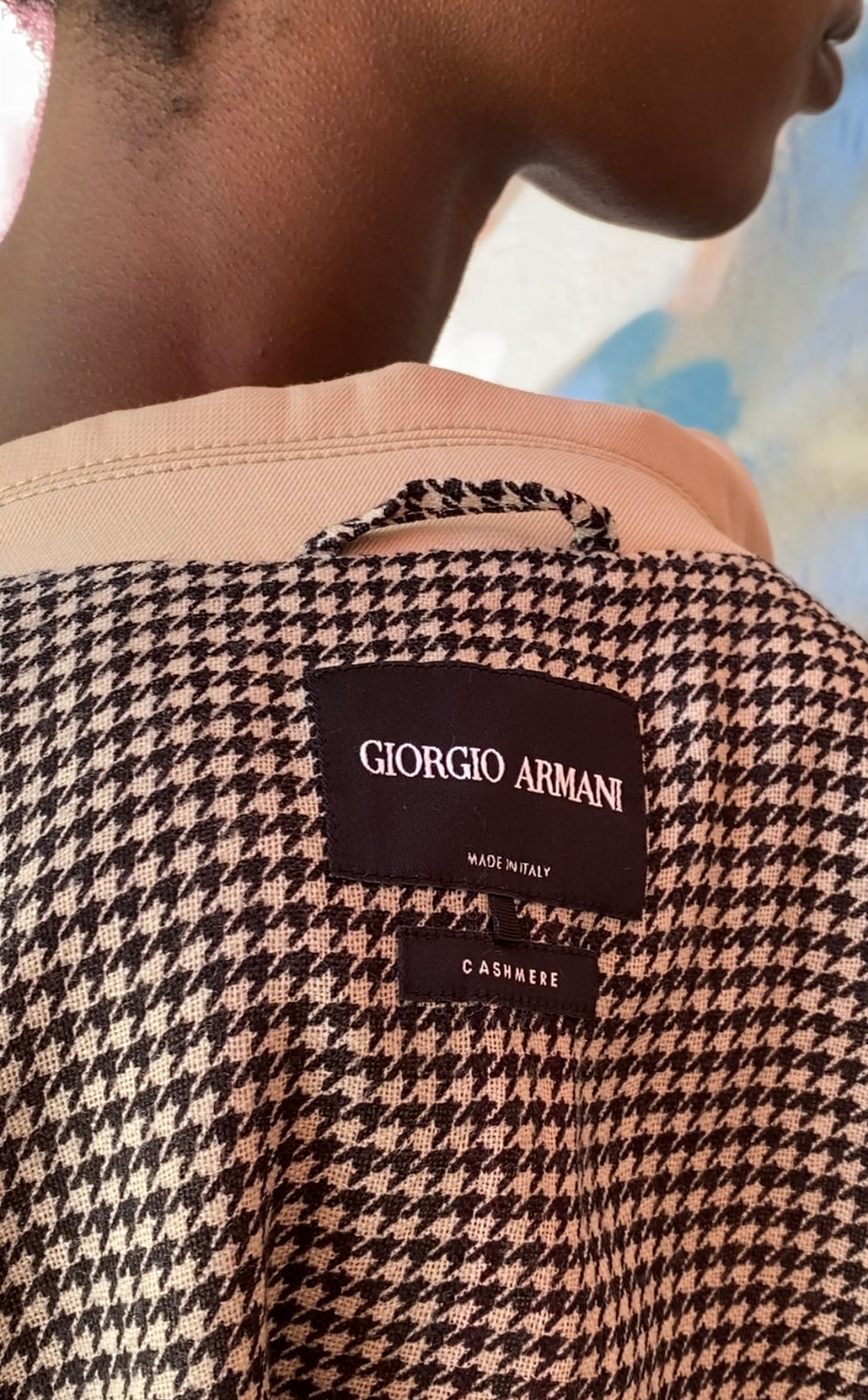 Giorgio Armani Beige Wool Cashmere Car Coat - 42 / US 6