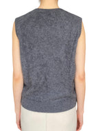 Lisa Yang Grey “Yasmin” Argyle Cashmere Vest - 1 / S-M / US 6