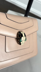 Bvlgari Serpenti Light Nude Beige Small Flap Bag