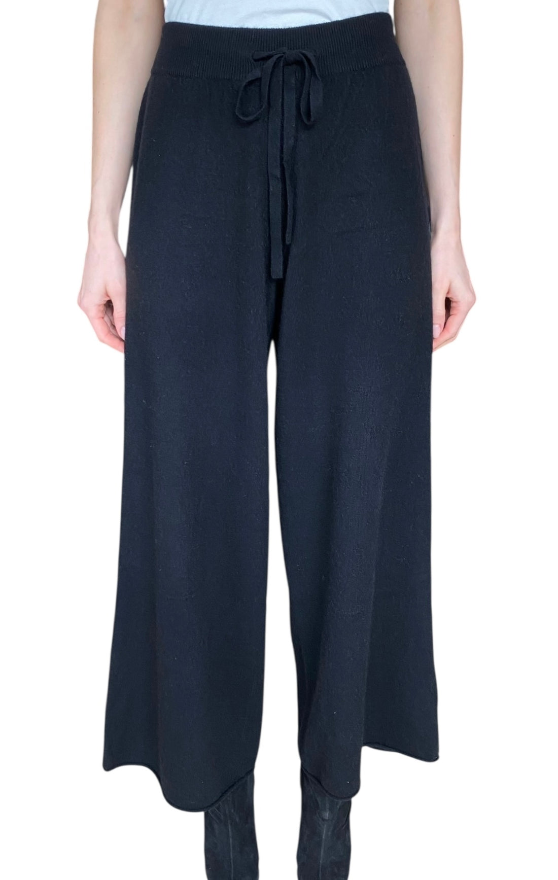 Lisa Yang Black Cashmere Trousers - 0 / S / US 4-6