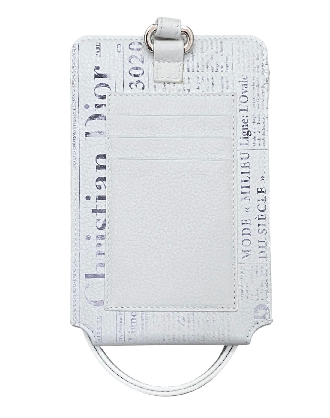 Dior x Daniel Arsham Homme SS20 Newsprint Grained Calfskin Phone Pouch