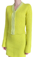 Bottega Veneta Chartreuse Wool & Cashmere Knit Cardigan - XS / 0-2