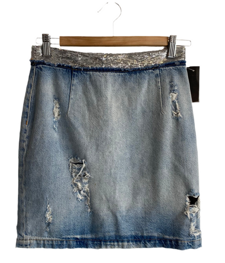 IRO Sequin Denim Skirt - 36
