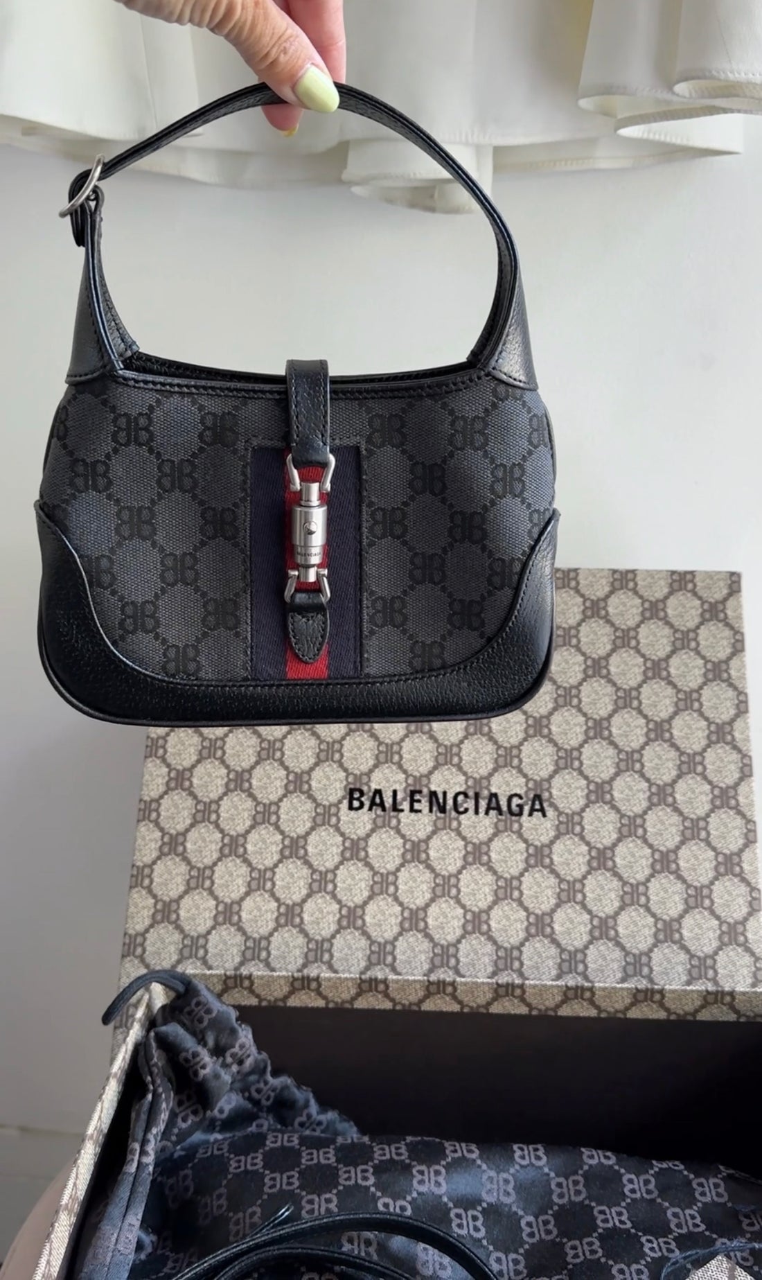 Balenciaga x Gucci Hacker Project Mini Jackie 1961 Bag