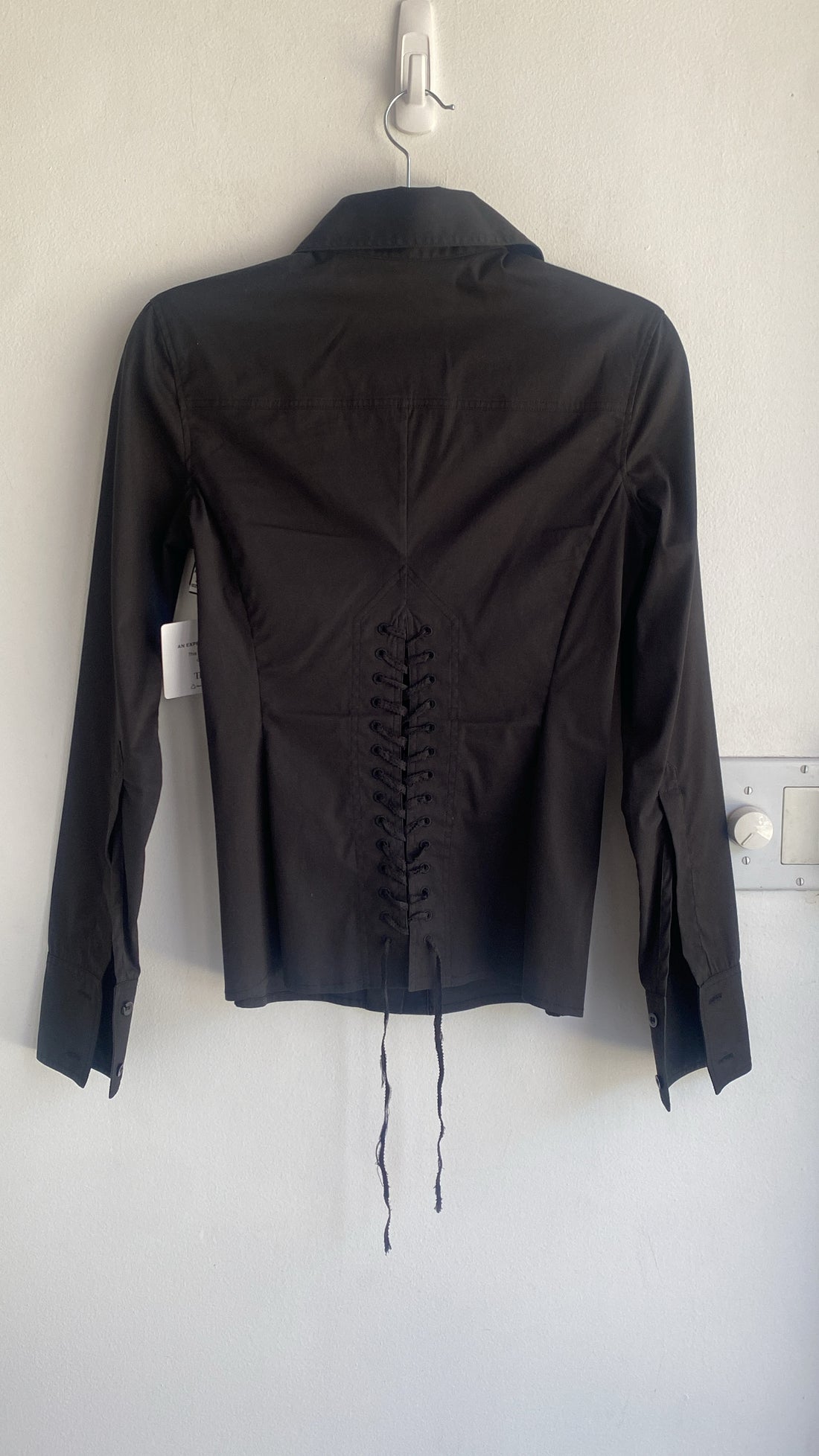 Gucci Tom Ford Black Corset Shirt - 38