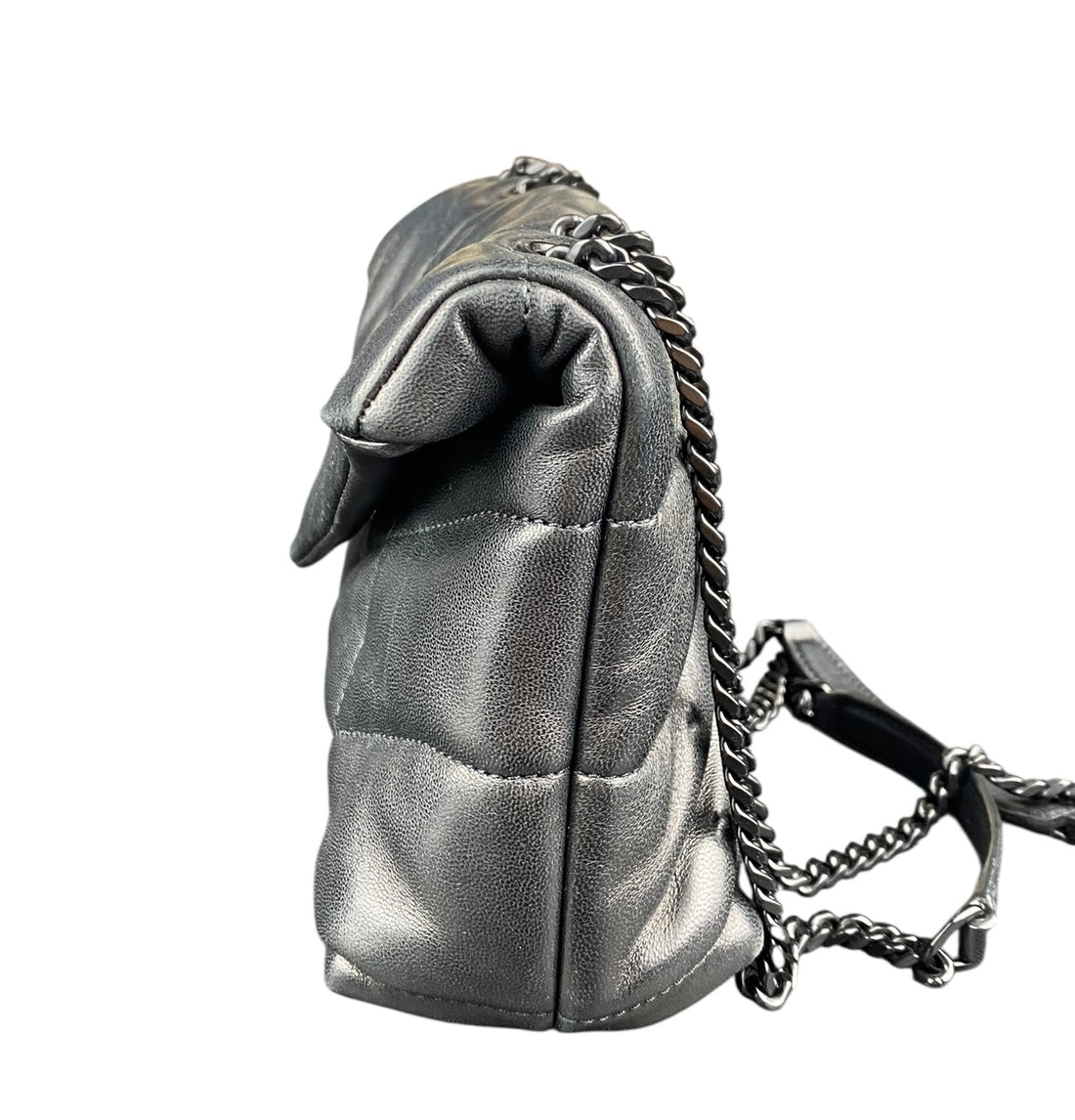 Saint Laurent Black Puffer Toy Lou Lou Shoulder Bag