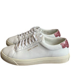Saint Laurent Pink Sparkle Logo Sneakers - 36