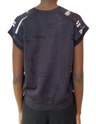 Hermes Black & White En Désordre Finesse Silk Combo Top - IT 44 / US 6