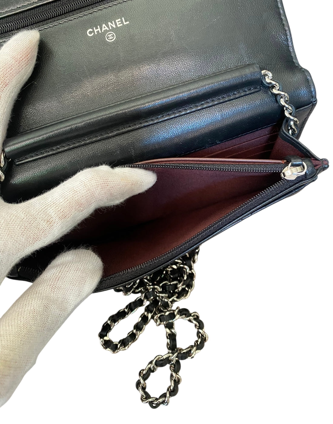 Chanel Black 2019 Classic Leather CC WOC