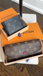 Louis Vuitton Monogram Coated Canvas Emilie Wallet