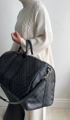 Louis Vuitton Keepall 55 Bandouliere Damier Graphite Travel Duffle Bag