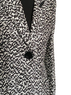 Giorgio Armani Black Silk Geo Print Blazer - 44 / US 10