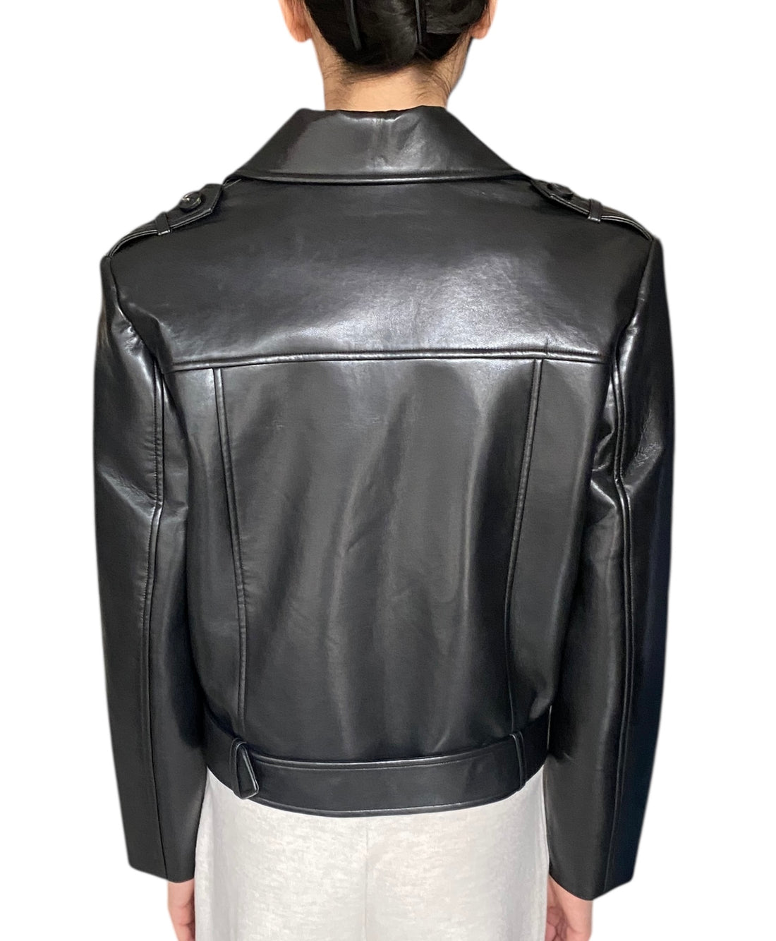 Anine Bing Black Moto Greer Leather Jacket - S