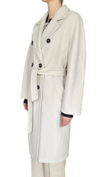Max Mara Ivory Wool & Cashmere Madame Coat - US 4