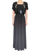 Gucci Tom Ford Black Jewel Belted Gown - IT 44 / US 8