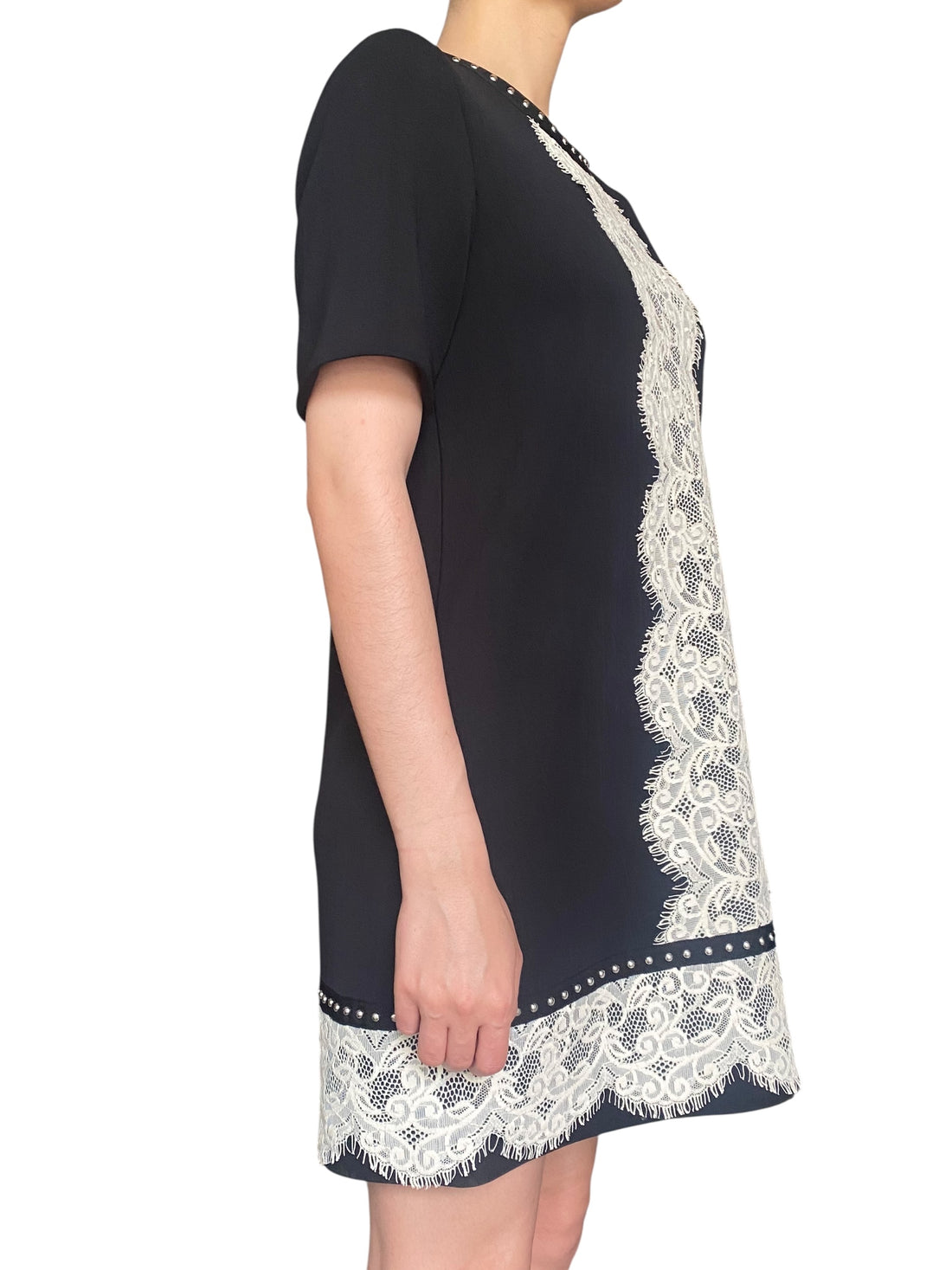 Lanvin Lace Embroidered Shift Dress - FR 40 / US 6-8