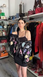 Chanel 2022 Cashmere Lucky Symbols Zip Hoodie Sweater - FR48 / XL