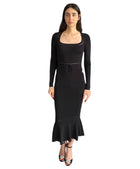 House of CB Black Sasha Longsleeve Dress - XS / S