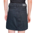Balenciaga Black Curve Waist Denim Mini Skirt - 38