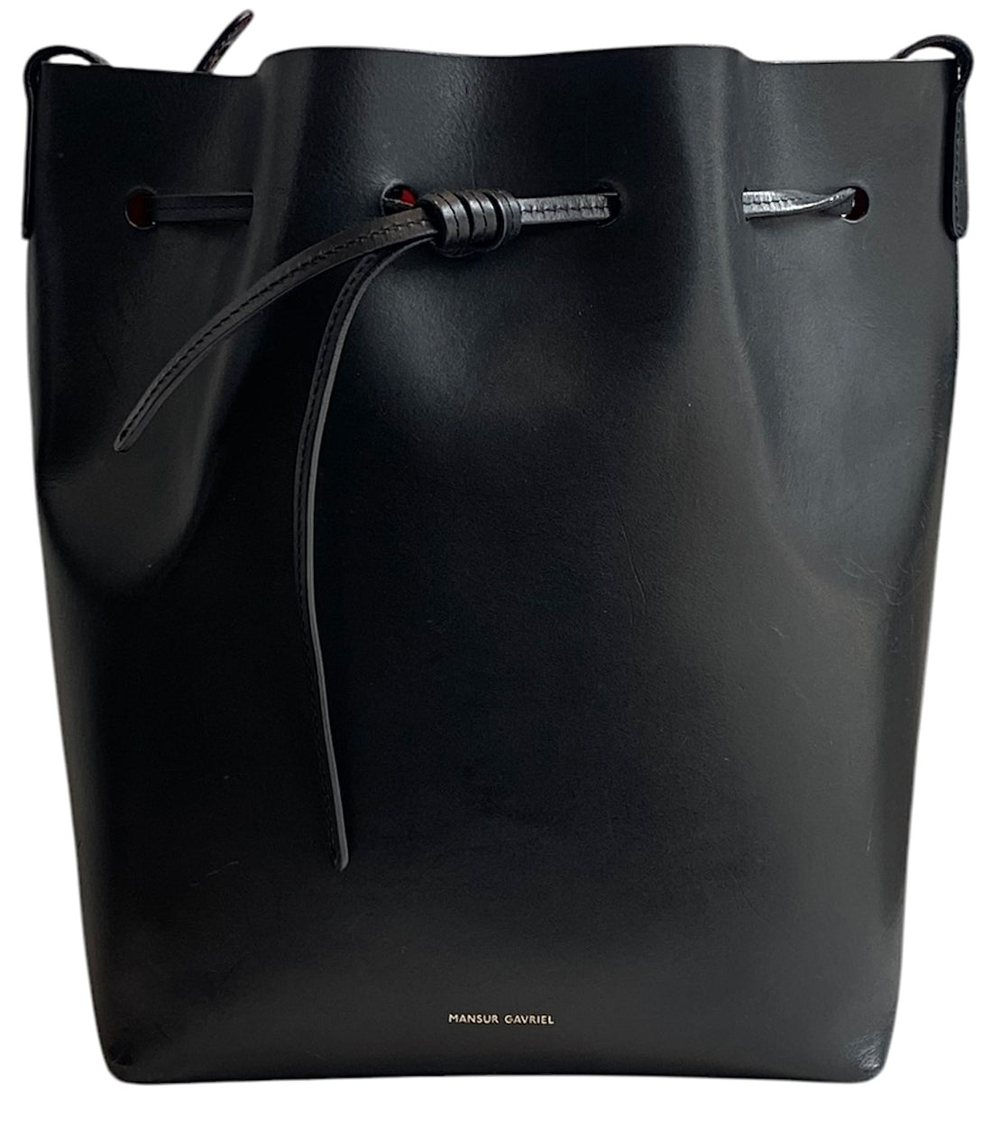Mansur Gavriel Black Large Bucket Bag