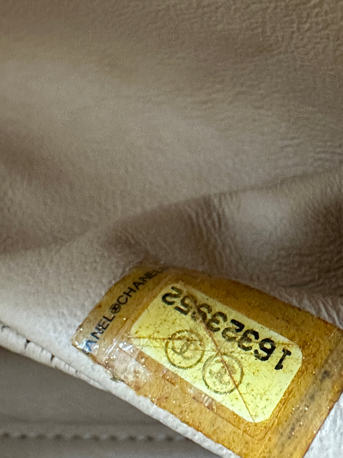 Chanel Beige Matte Lambskin Leather Medium Classic Double Flap Bag